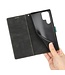 SoFetch Zwart Splitleder Bookcase Hoesje voor de Samsung Galaxy S24 Ultra