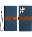 SoFetch Blauw Splitleder Bookcase Hoesje voor de Samsung Galaxy S24 Ultra