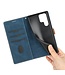 SoFetch Blauw Splitleder Bookcase Hoesje voor de Samsung Galaxy S24 Ultra