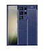 SoFetch Blauw Slim Licthi TPU Hoesje voor de Samsung Galaxy S24 Ultra