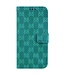 SoFetch Groen Monogram Bookcase Hoesje voor de Samsung Galaxy S24 Ultra