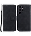 SoFetch Zwart Ringhouder Monogram Bookcase Hoesje voor de Samsung Galaxy S24 Ultra