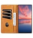 Azns Bruin Magnetisch Bookcase Hoesje voor de Samsung Galaxy S24 Ultra