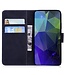 SoFetch Zwart Vlinder Bookcase Hoesje voor de Samsung Galaxy S24 Ultra