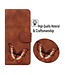 SoFetch Bruin Vlinder Bookcase Hoesje voor de Samsung Galaxy S24 Ultra