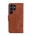 SoFetch Bruin Vlinder Bookcase Hoesje voor de Samsung Galaxy S24 Ultra