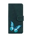 SoFetch Groen Vlinder Bookcase Hoesje voor de Samsung Galaxy S24 Ultra