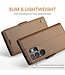 Bruin Litchee Glossy Bookcase Hoesje voor de Samsung Galaxy S24 Ultra