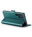 Groen Litchee Glossy Bookcase Hoesje voor de Samsung Galaxy S24 Ultra