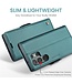 Groen Litchee Glossy Bookcase Hoesje voor de Samsung Galaxy S24 Ultra