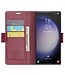 Rood Litchee Glossy Bookcase Hoesje voor de Samsung Galaxy S24 Ultra