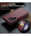 Rood Litchee Glossy Bookcase Hoesje voor de Samsung Galaxy S24 Ultra
