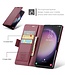 Rood Litchee Glossy Bookcase Hoesje voor de Samsung Galaxy S24 Ultra