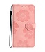 SoFetch Roze Bloemen Bookcase Hoesje voor de Samsung Galaxy S24 Ultra
