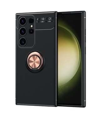 SoFetch Rozegoud Valbestendig Houder TPU Hoesje Samsung Galaxy S24 Ultra