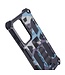 SoFetch Navy Blauw Leger Hybride Hoesje voor de Samsung Galaxy S24 Ultra