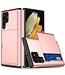 SoFetch Rozegoud Pasjeshouder Modern Hybride Hoesje voor de Samsung Galaxy S24 Ultra