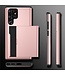 SoFetch Legergroen Pasjeshouder Modern Hybride Hoesje voor de Samsung Galaxy S24 Ultra