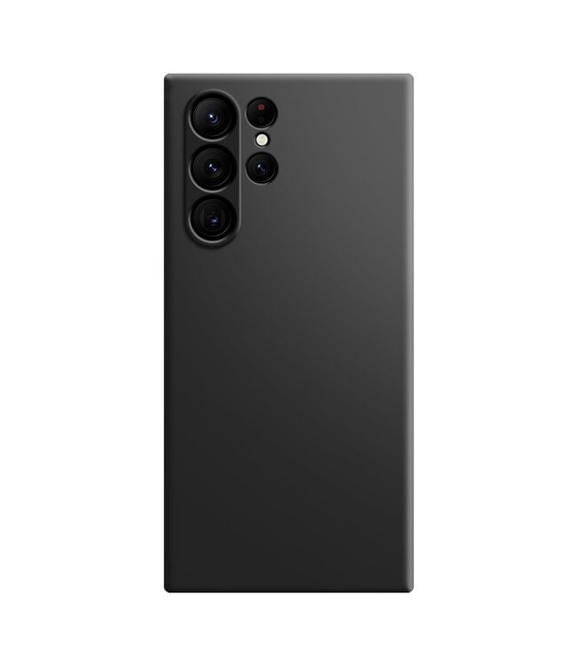 SoFetch Zwart Glad TPU Hoesje voor de Samsung Galaxy S24 Ultra