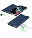 SoFetch Blauw Pasjeshouder Nappa Textuur Bookcase Hoesje voor de Samsung Galaxy S24 Ultra