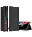 SoFetch Zwart Pasjeshouder Nappa Textuur Bookcase Hoesje voor de Samsung Galaxy S24 Ultra