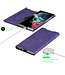 SoFetch Paars Pasjeshouder Nappa Textuur Bookcase Hoesje voor de Samsung Galaxy S24 Ultra