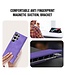 SoFetch Paars Pasjeshouder Nappa Textuur Bookcase Hoesje voor de Samsung Galaxy S24 Ultra