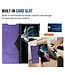 SoFetch Paars Pasjeshouder Nappa Textuur Bookcase Hoesje voor de Samsung Galaxy S24 Ultra