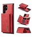 Rood Portemonnee 2-in-1 Hoesje voor de Samsung Galaxy S24 Ultra