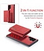 Rood Portemonnee 2-in-1 Hoesje voor de Samsung Galaxy S24 Ultra