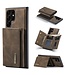 Koffiebruin Portemonnee 2-in-1 Hoesje voor de Samsung Galaxy S24 Ultra