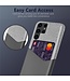 SoFetch Grijs Pasjeshouder Stijlvol Hybride Hoesje voor de Samsung Galaxy S24 Ultra