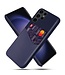 SoFetch Blauw Pasjeshouder Stijlvol Hybride Hoesje voor de Samsung Galaxy S24 Ultra