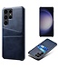 SoFetch Blauw Pasjeshouder Zakelijk Hybride Hoesje voor de Samsung Galaxy S24 Ultra