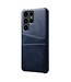 SoFetch Blauw Pasjeshouder Zakelijk Hybride Hoesje voor de Samsung Galaxy S24 Ultra