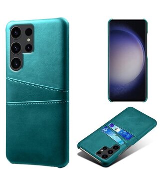 SoFetch Groen Pasjeshouder Zakelijk Hybride Hoesje Samsung Galaxy S24 Ultra