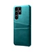 SoFetch Groen Pasjeshouder Zakelijk Hybride Hoesje voor de Samsung Galaxy S24 Ultra