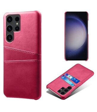 SoFetch Roze Pasjeshouder Zakelijk Hybride Hoesje Samsung Galaxy S24 Ultra