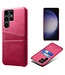 SoFetch Roze Pasjeshouder Zakelijk Hybride Hoesje voor de Samsung Galaxy S24 Ultra