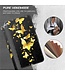 SoFetch  Gouden Vlinders Bookcase Hoesje voor de Samsung Galaxy S24 Ultra