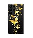 SoFetch  Gouden Vlinders Bookcase Hoesje voor de Samsung Galaxy S24 Ultra