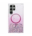 SoFetch Roze Slim Glitters Hybride Hoesje voor de Samsung Galaxy S24 Ultra