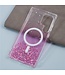 SoFetch Roze Slim Glitters Hybride Hoesje voor de Samsung Galaxy S24 Ultra