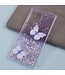 SoFetch Paars Vlinders Glitters Hybride Hoesje voor de Samsung Galaxy S24 Ultra