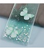 SoFetch Groen Vlinders Glitters Hybride Hoesje voor de Samsung Galaxy S24 Ultra