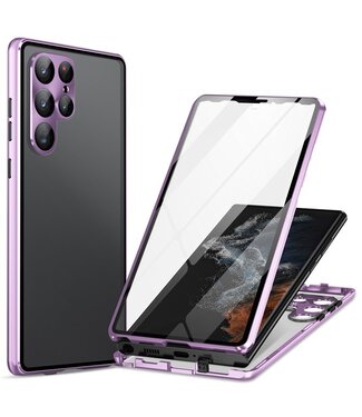 SoFetch Lichtpaars Magnetisch Fullbody Hoesje Samsung Galaxy S24 Ultra