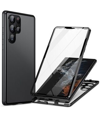 SoFetch Zwart Magnetisch Fullbody Hoesje Samsung Galaxy S24 Ultra