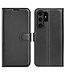 SoFetch Zwart Litchee Bookcase Hoesje voor de Samsung Galaxy S24 Ultra