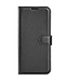 SoFetch Zwart Litchee Bookcase Hoesje voor de Samsung Galaxy S24 Ultra