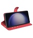 SoFetch Rood Litchee Bookcase Hoesje voor de Samsung Galaxy S24 Ultra